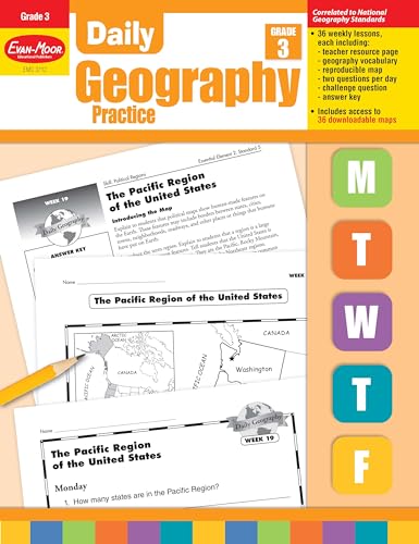 Daily Geography Practice Grade 3: EMC 3712